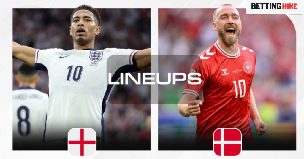 Denmark National Football Team Vs England National Football Team Lineups