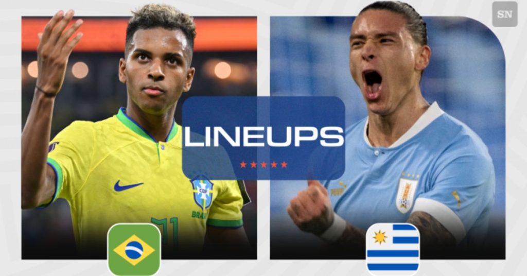 Uruguay National Football Team Vs Brazil National Football Team Lineups